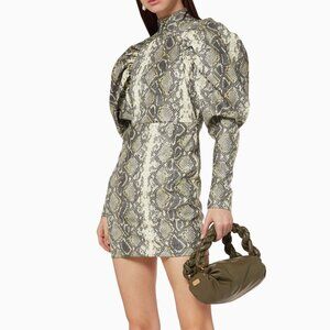 Rotate Birger Christensen Kim Snake Print Dress